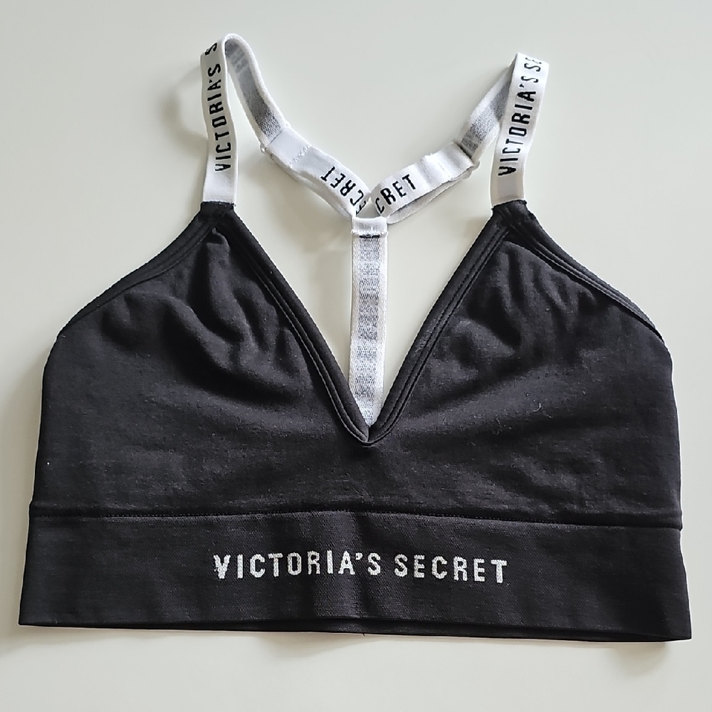 Victoria's Secret Black Racerback Sports Bra
